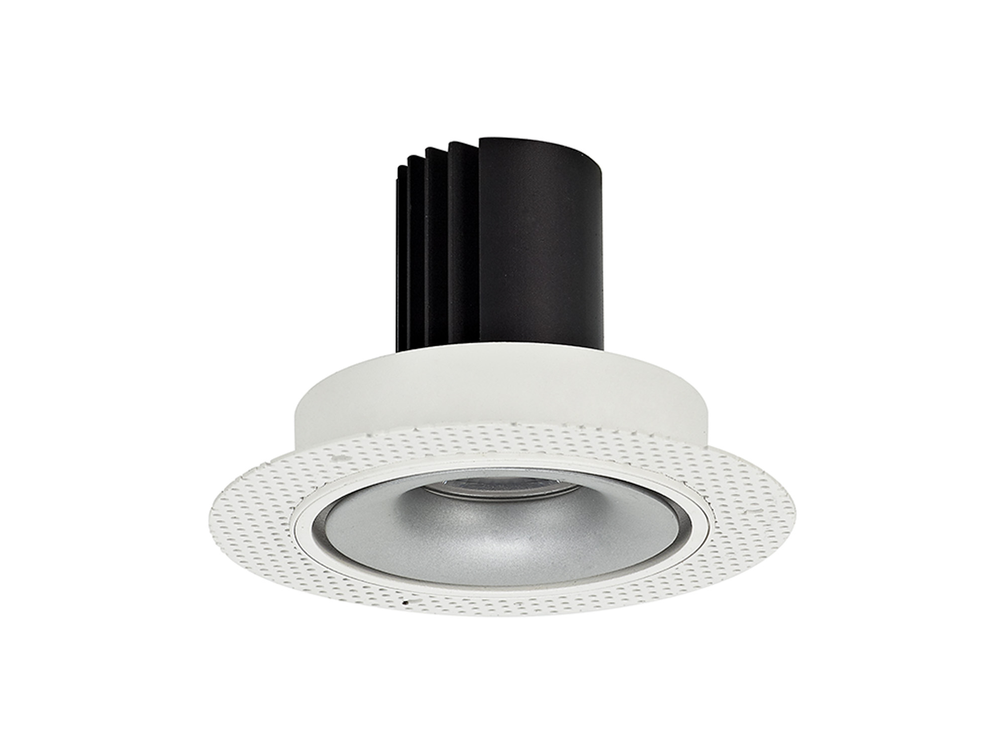DM202189  Bolor T 12 Tridonic Powered 12W 2700K 1200lm 12° CRI>90 LED Engine White/Silver Trimless Fixed Recessed Spotlight; IP20